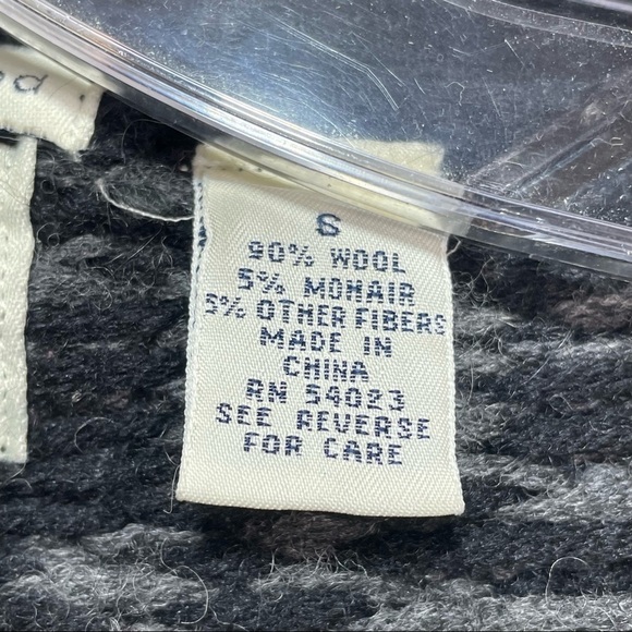 Gap Sweater Knit By Hand Womens Small Mohair Wool Aztec Western Open Cardigan - Picture 5 of 9